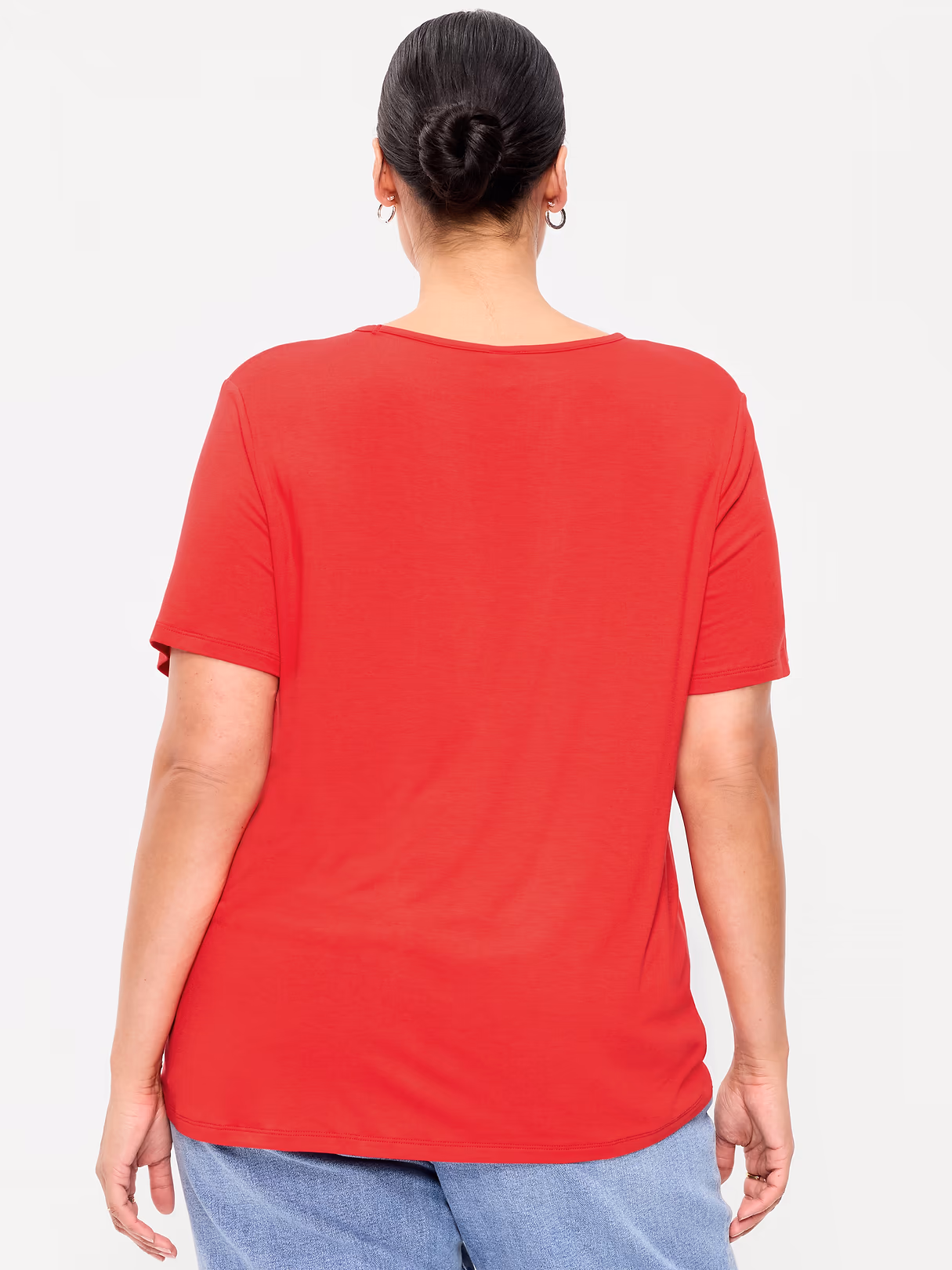 Luxe Slub-Knit T-Shirt - Amaryllis