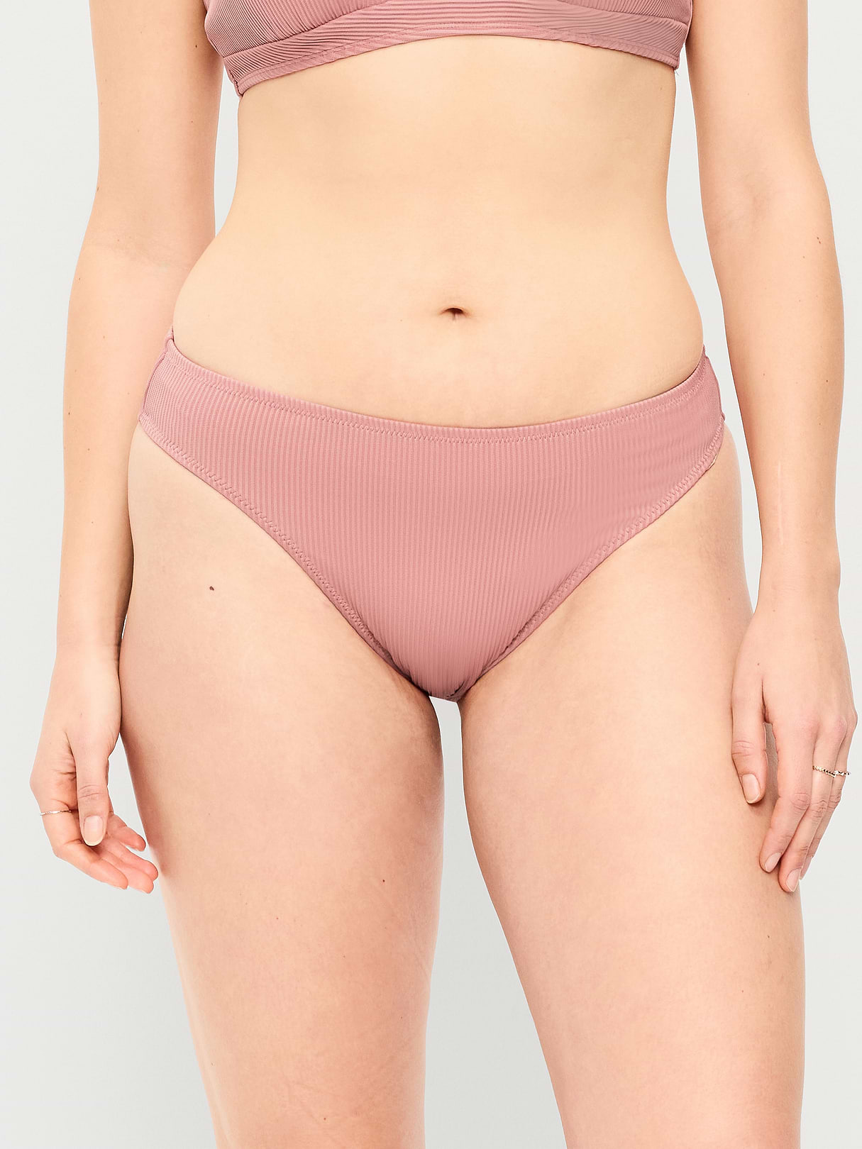 Mid-Rise Bikini Swim Bottoms - Dusty Birch