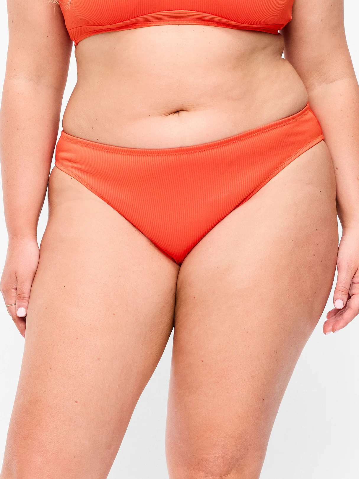 Mid-Rise Bikini Swim Bottoms - Ornament Orange