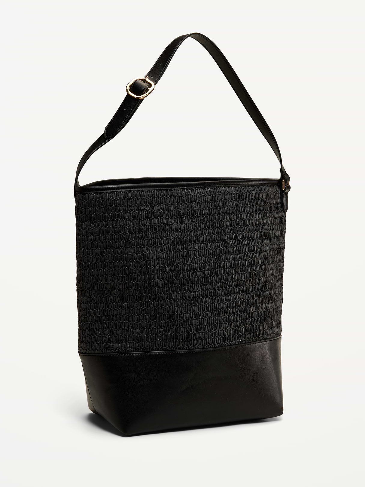 Large Preppy Bucket Bag - Black Jack