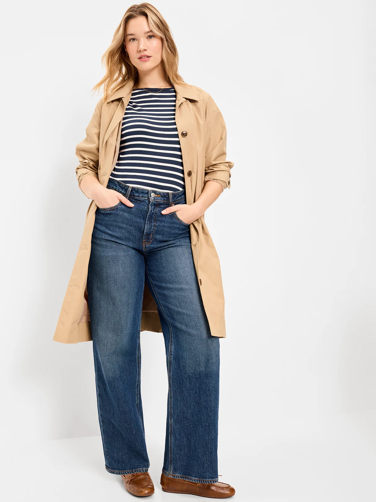 Snug Boatneck T-Shirt - Navy Stripe