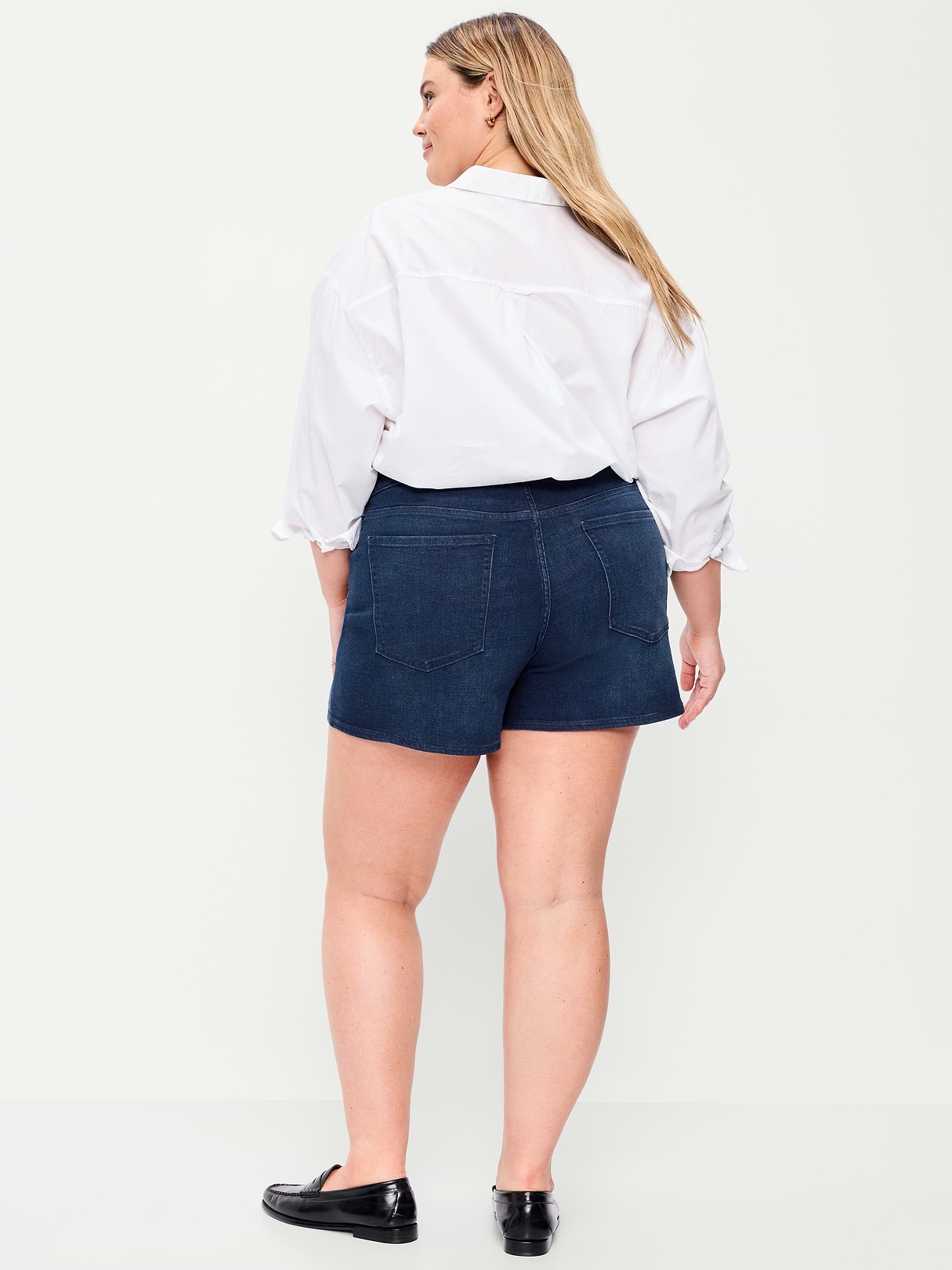 High-Waisted Wow Jean Shorts -- 4-inch inseam - River