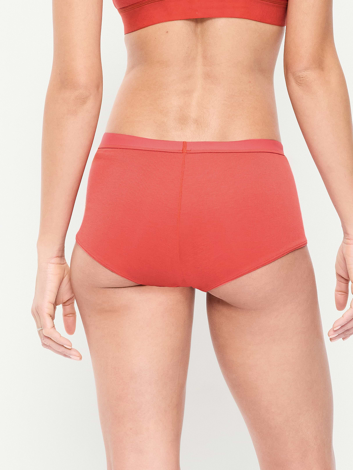 Ribbed Hipster Underwear - Cactus Bloom
