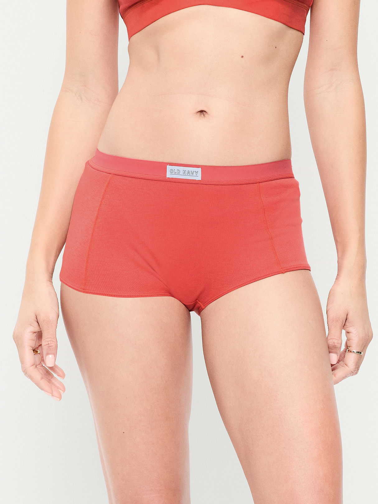 Ribbed Hipster Underwear - Cactus Bloom