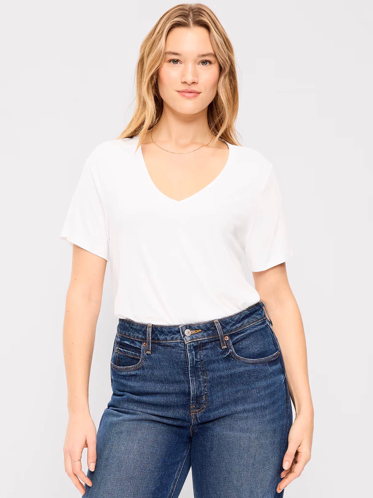 Luxe Slub-Knit T-Shirt - Calla Lilies