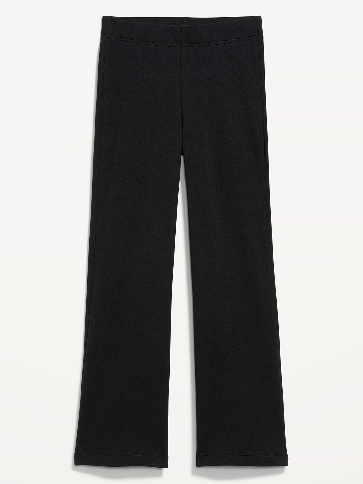 High-Waisted Fashion Kick Flare Leggings - Black Jack
