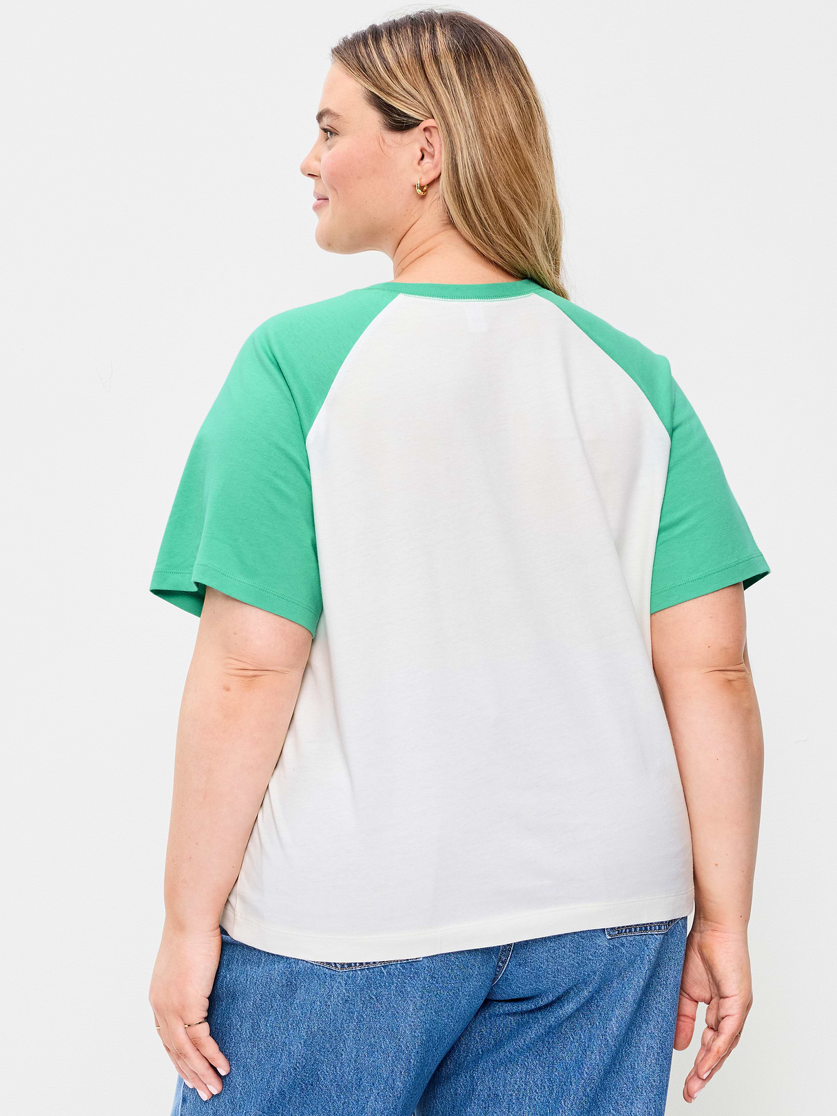 Vintage Crew-Neck Raglan T-Shirt - Chrysolite