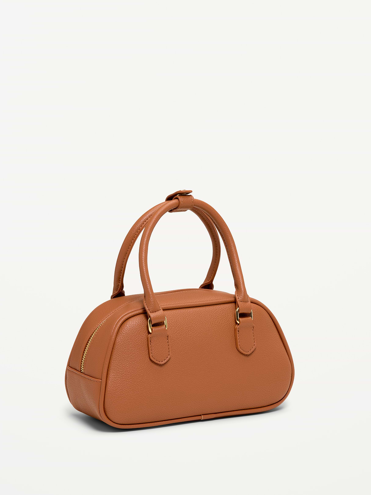 Mini Bowler Bag - Cognac Brown