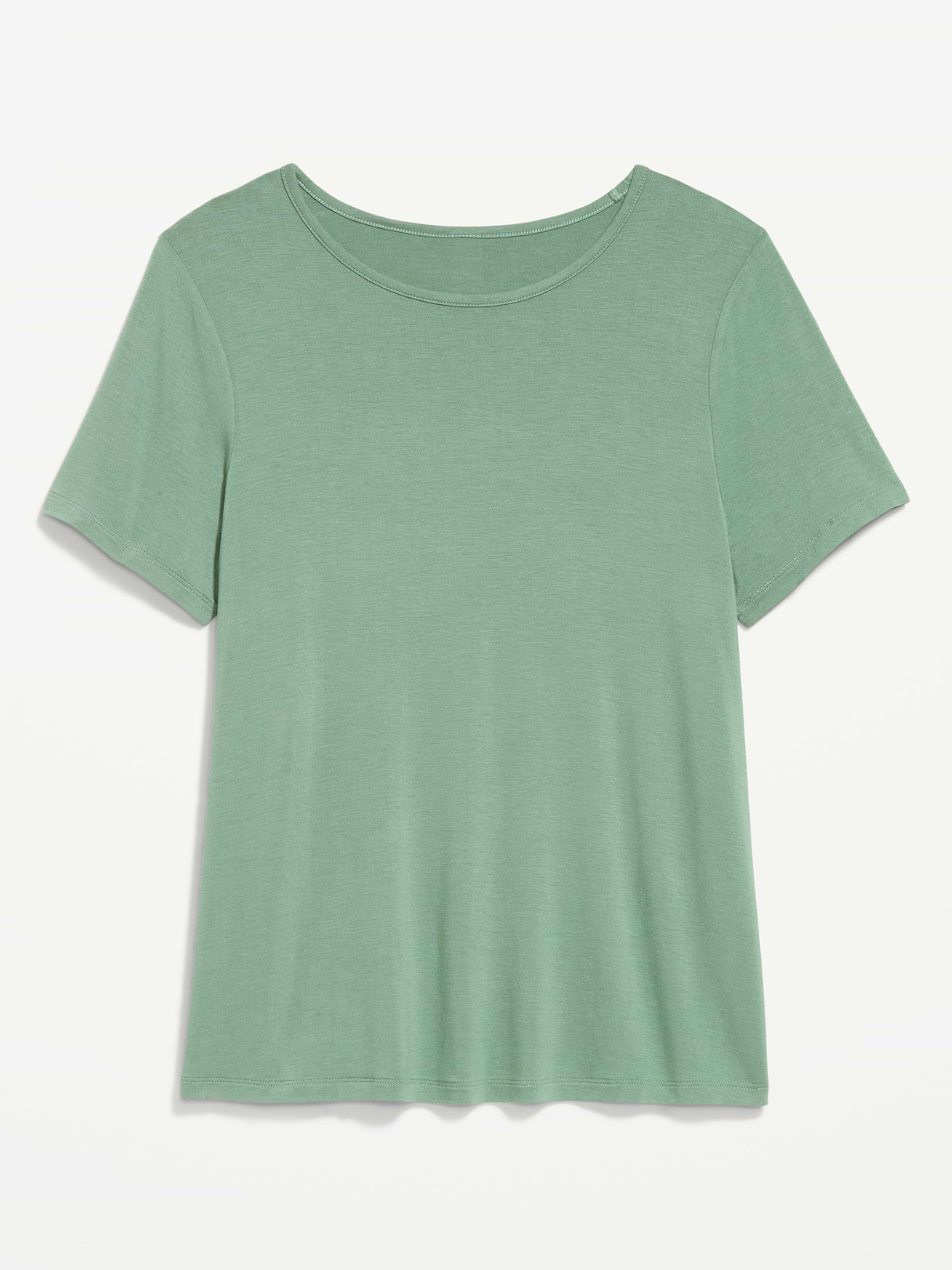 Luxe Crew-Neck T-Shirt - Dried Herb
