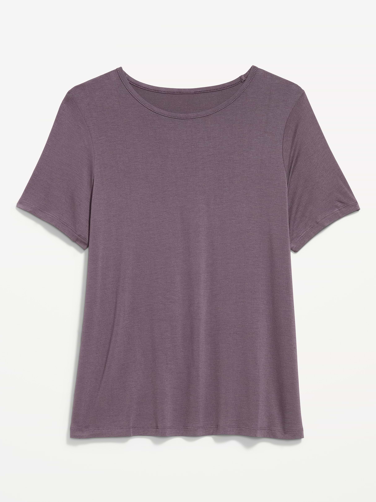 Luxe Crew-Neck T-Shirt - Purple 2