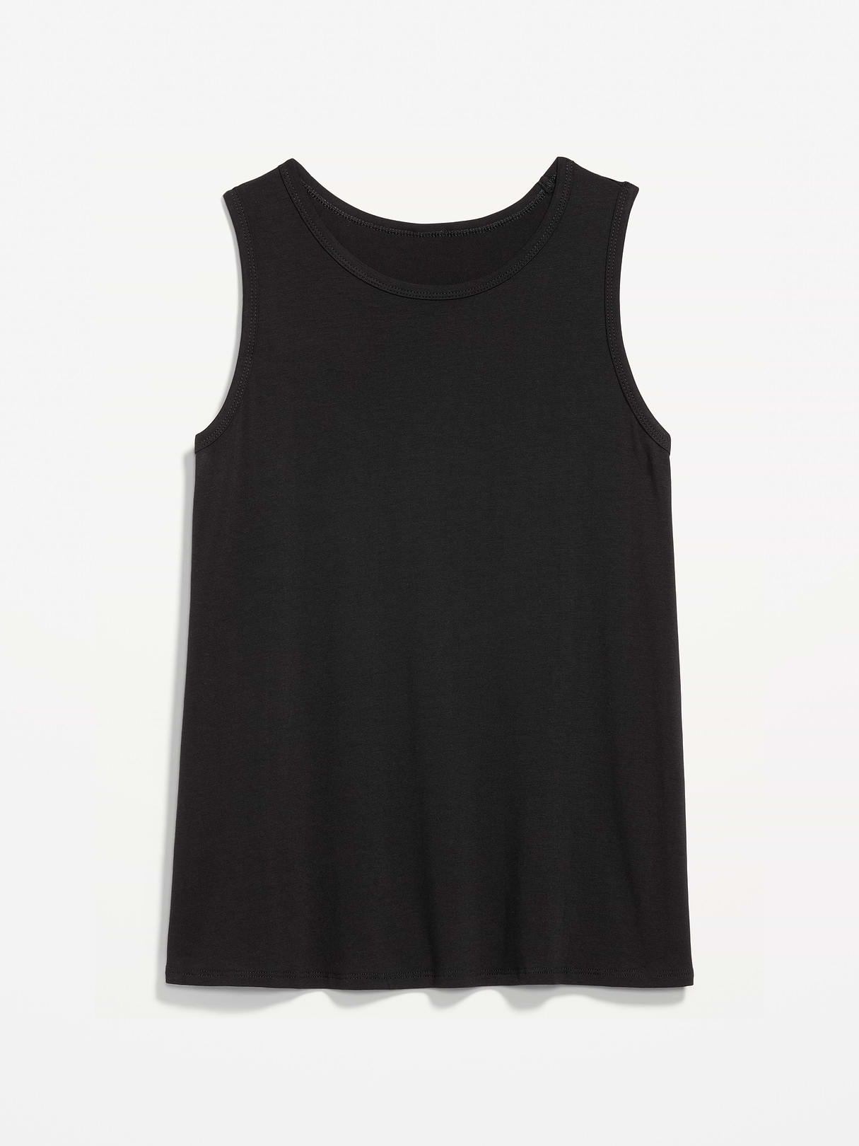 Luxe Sleeveless Top - Light Black Heather