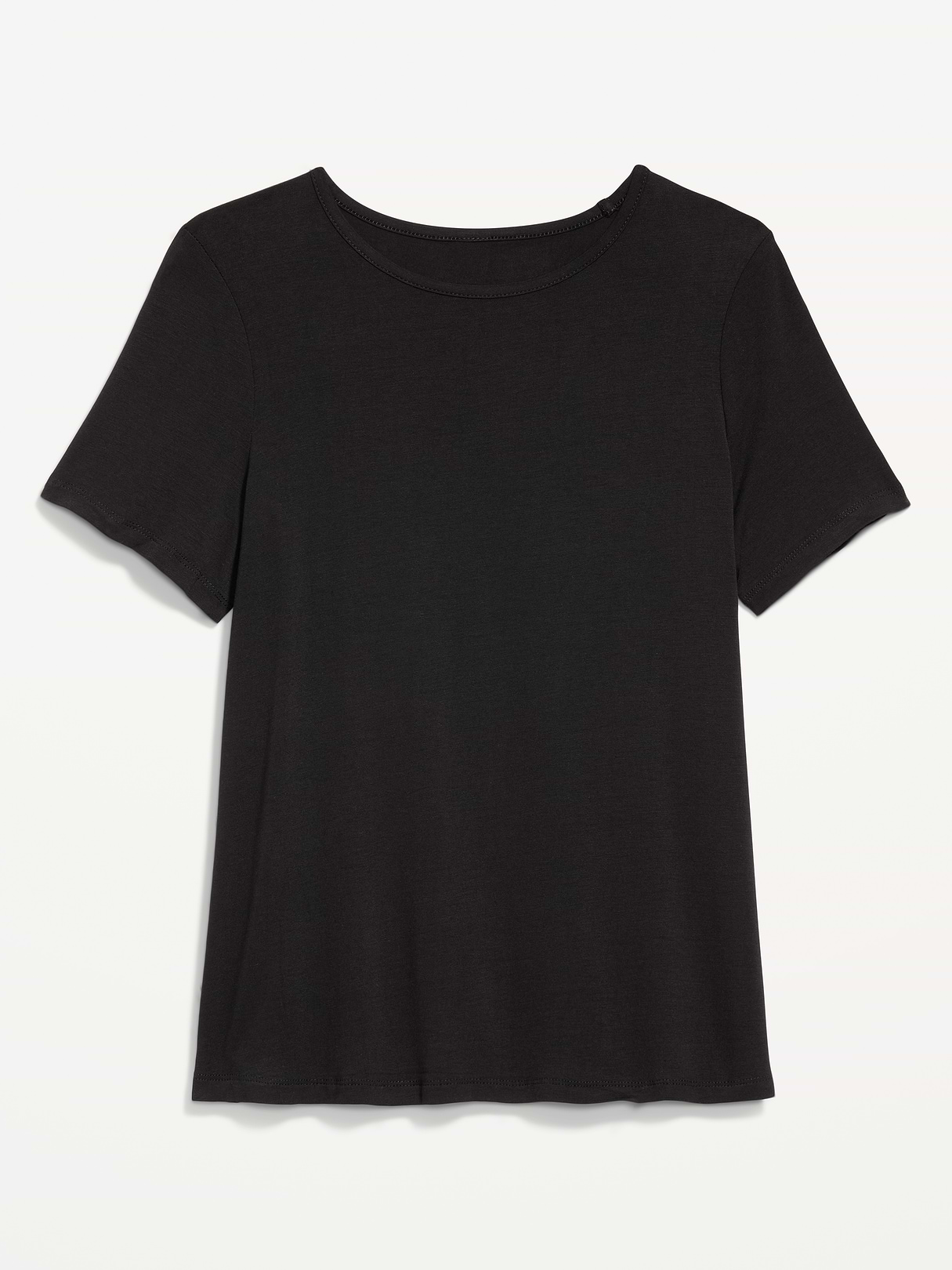 Luxe Crew-Neck T-Shirt - Light Black Heather