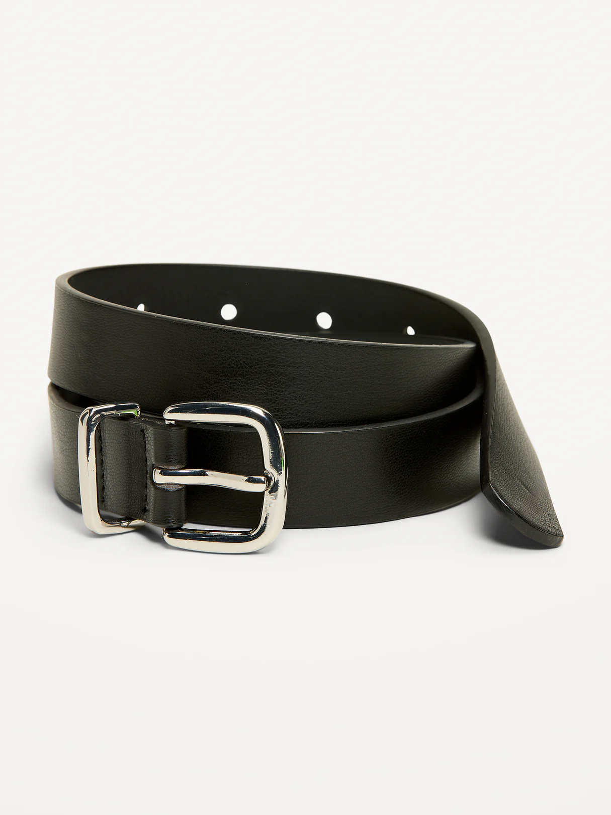 Classic Faux-Leather Belt - Black Jack