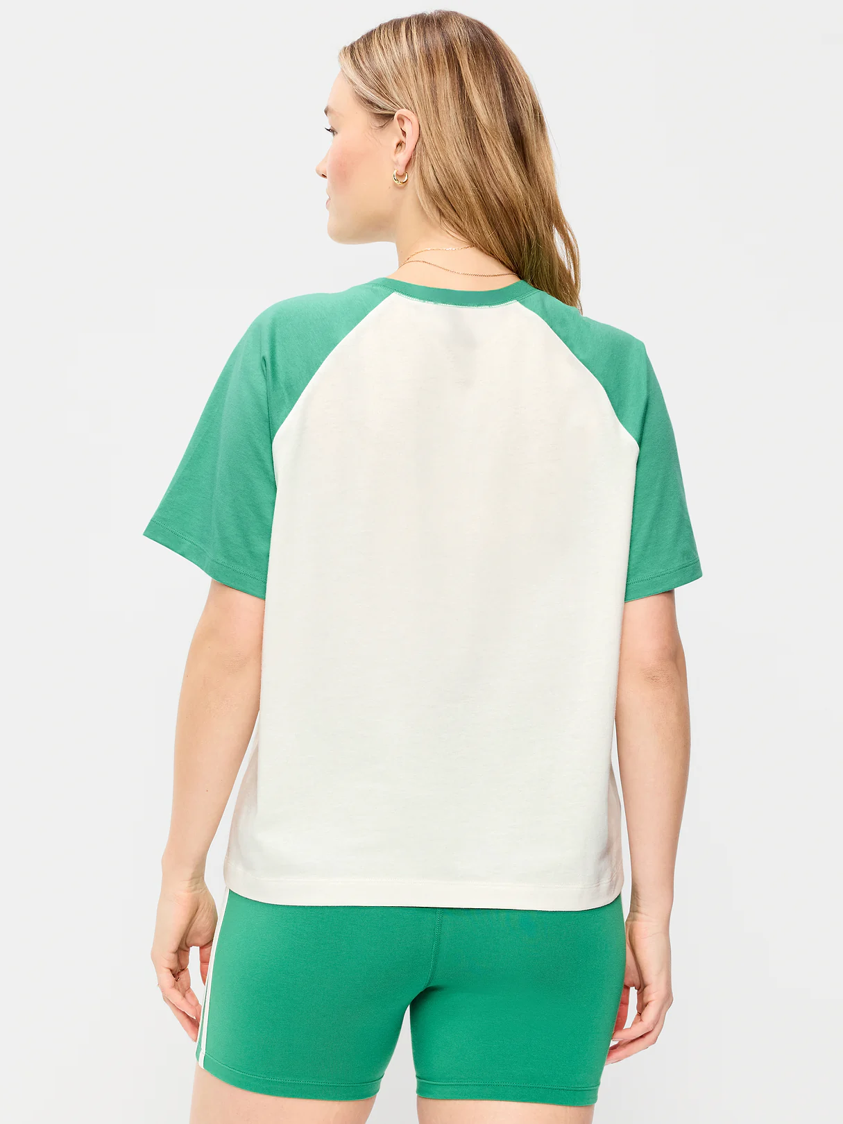 Vintage Crew-Neck Raglan T-Shirt - Chrysolite