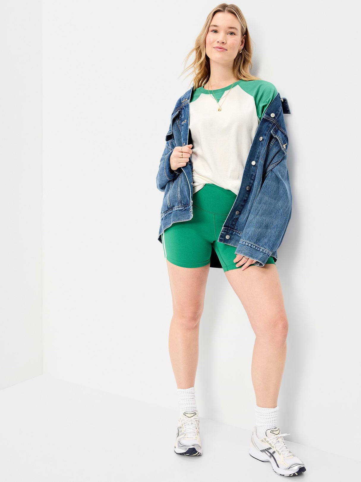 Vintage Crew-Neck Raglan T-Shirt - Chrysolite