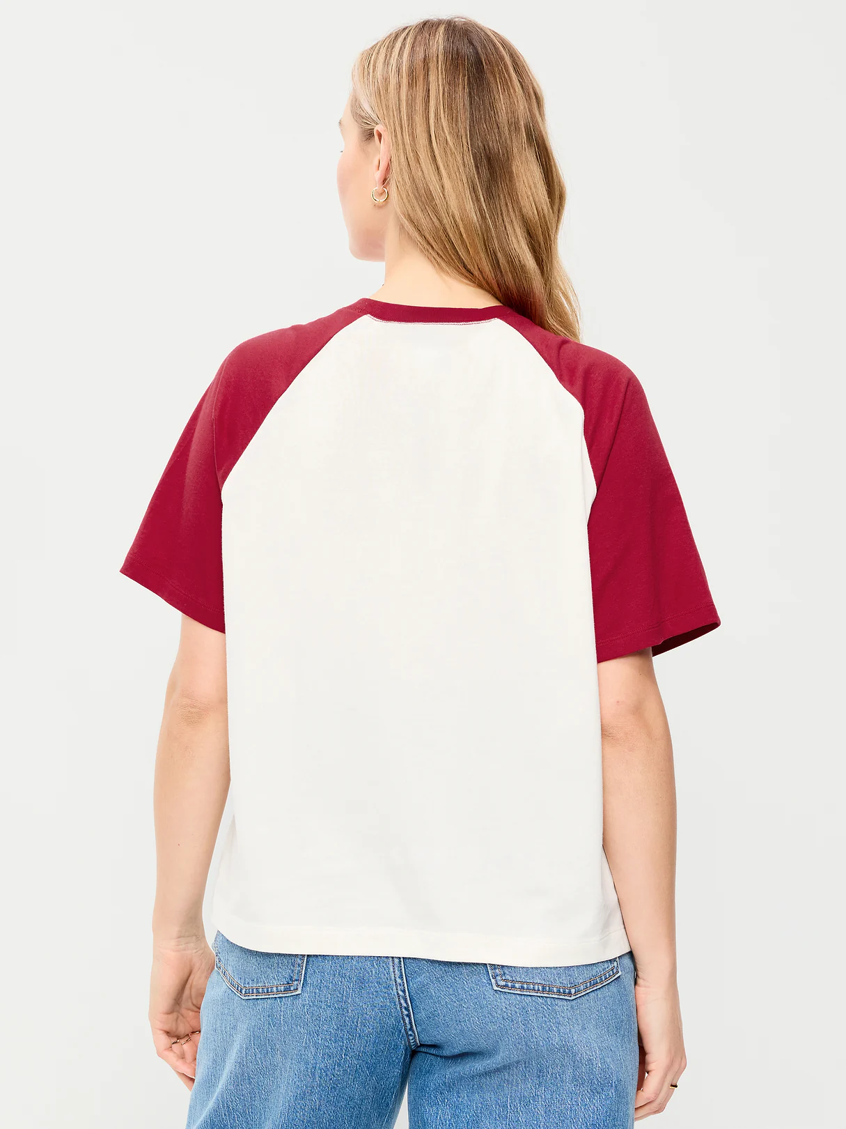 Vintage Crew-Neck Raglan T-Shirt - Annatto