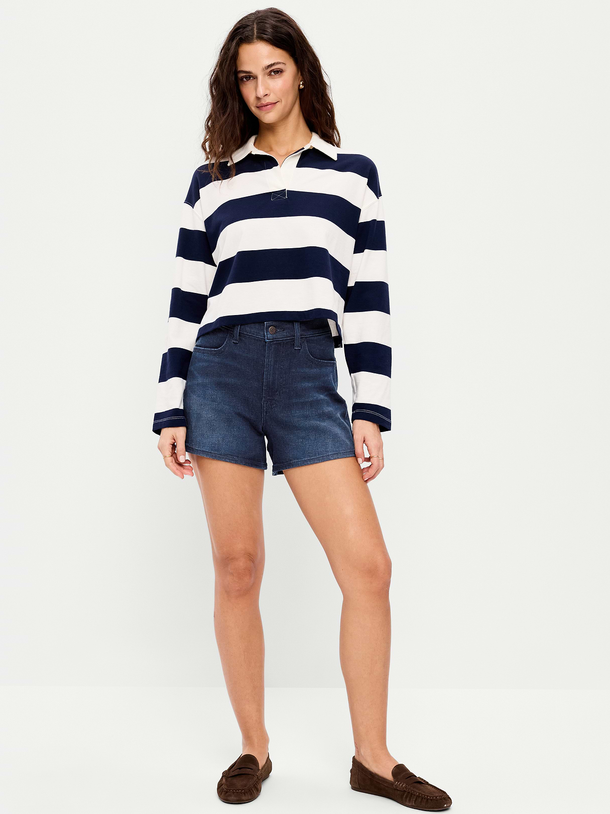 High-Waisted Wow Jean Shorts -- 4-inch inseam - River
