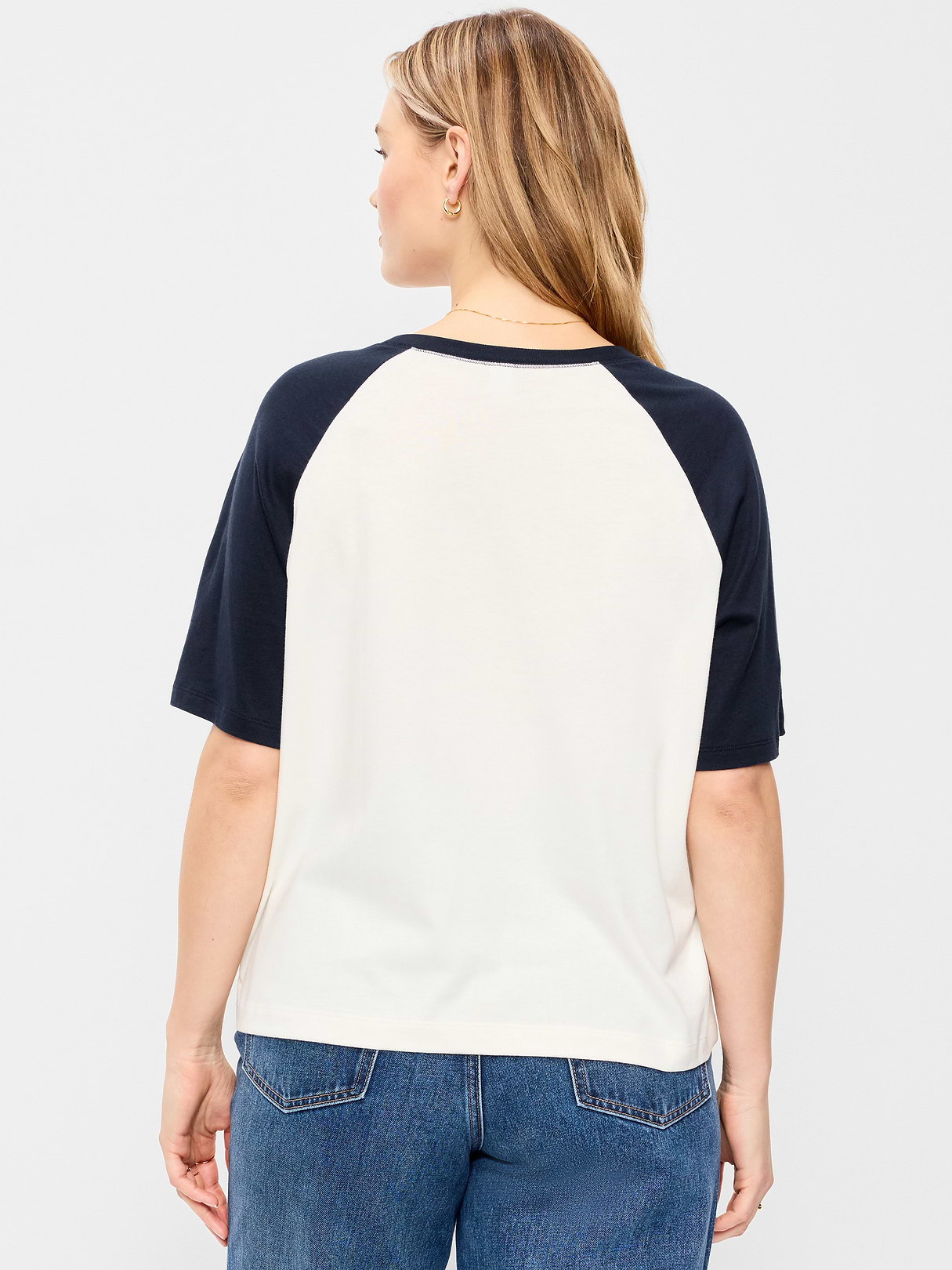 Vintage Crew-Neck Raglan T-Shirt - In the Navy