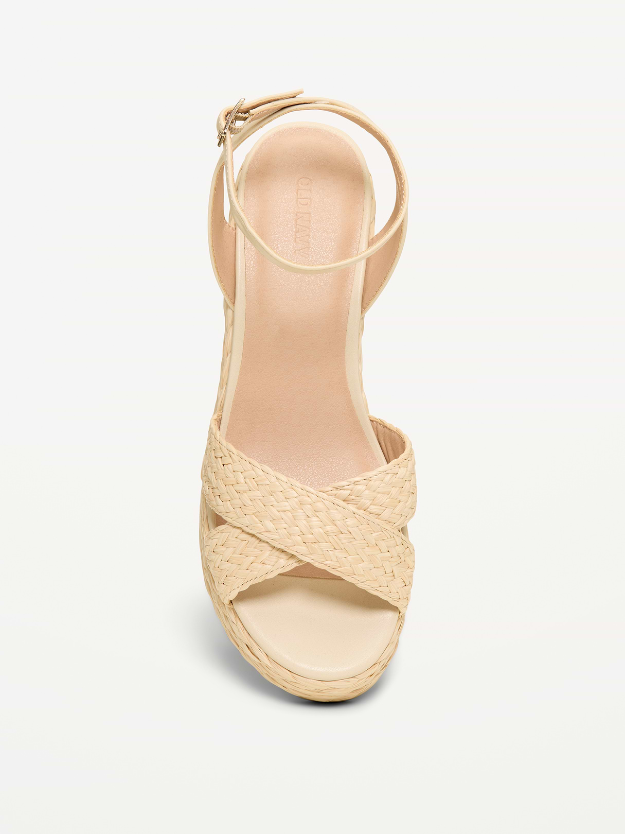 Raffia Platform Sandals for Women - Totally Natural