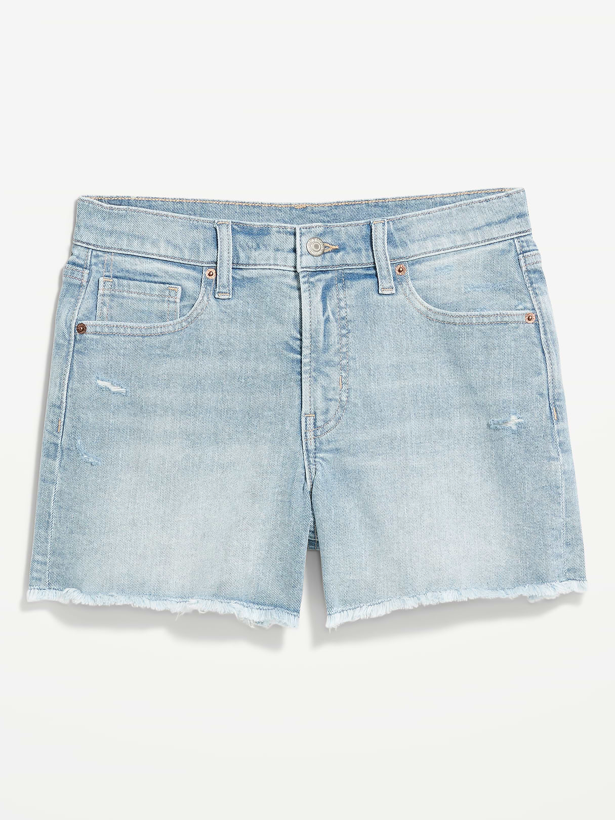 Curvy High-Waisted OG Jean Cut-Off Shorts -- 4-inch inseam - Lightest