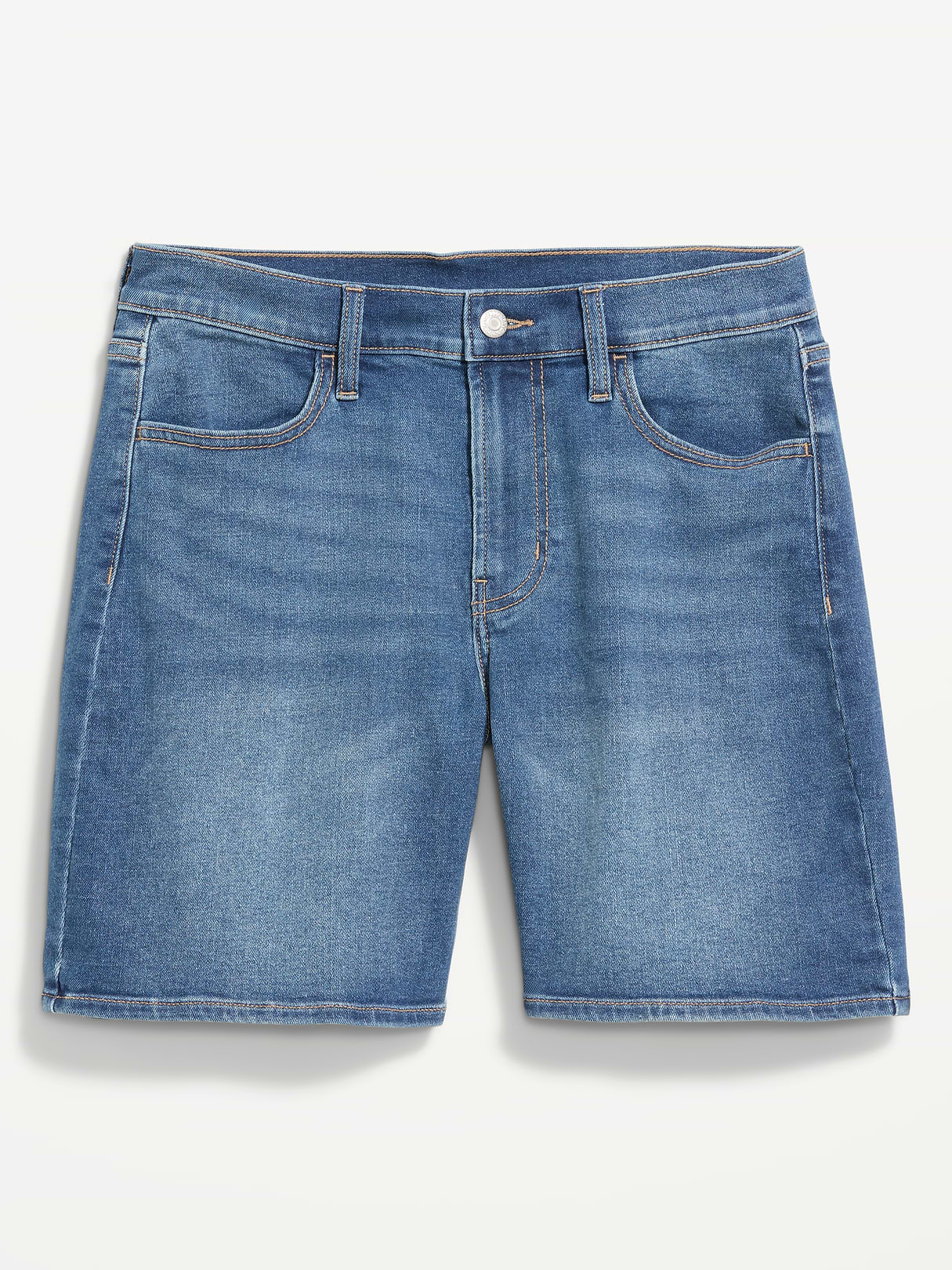 High-Waisted Wow Jean Shorts -- 7-inch inseam - New Moon