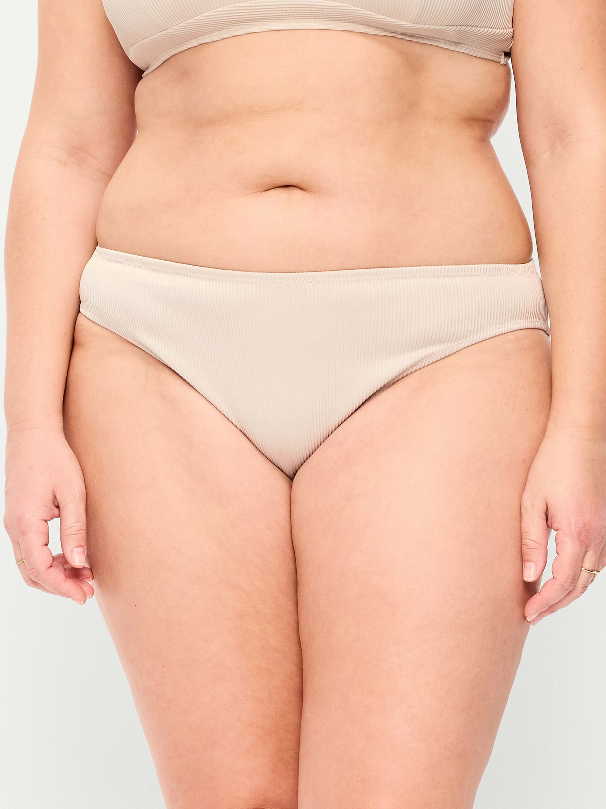 Mid-Rise Bikini Swim Bottoms - Wish Bone