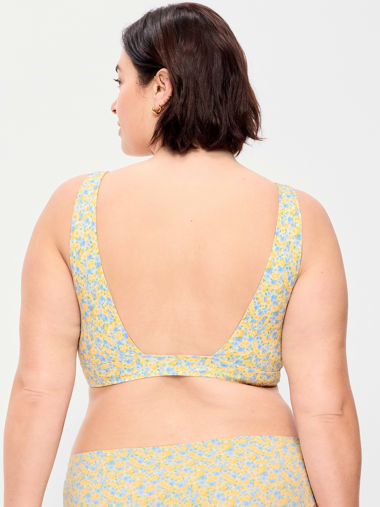 No-Show Bralette - Yellow Floral