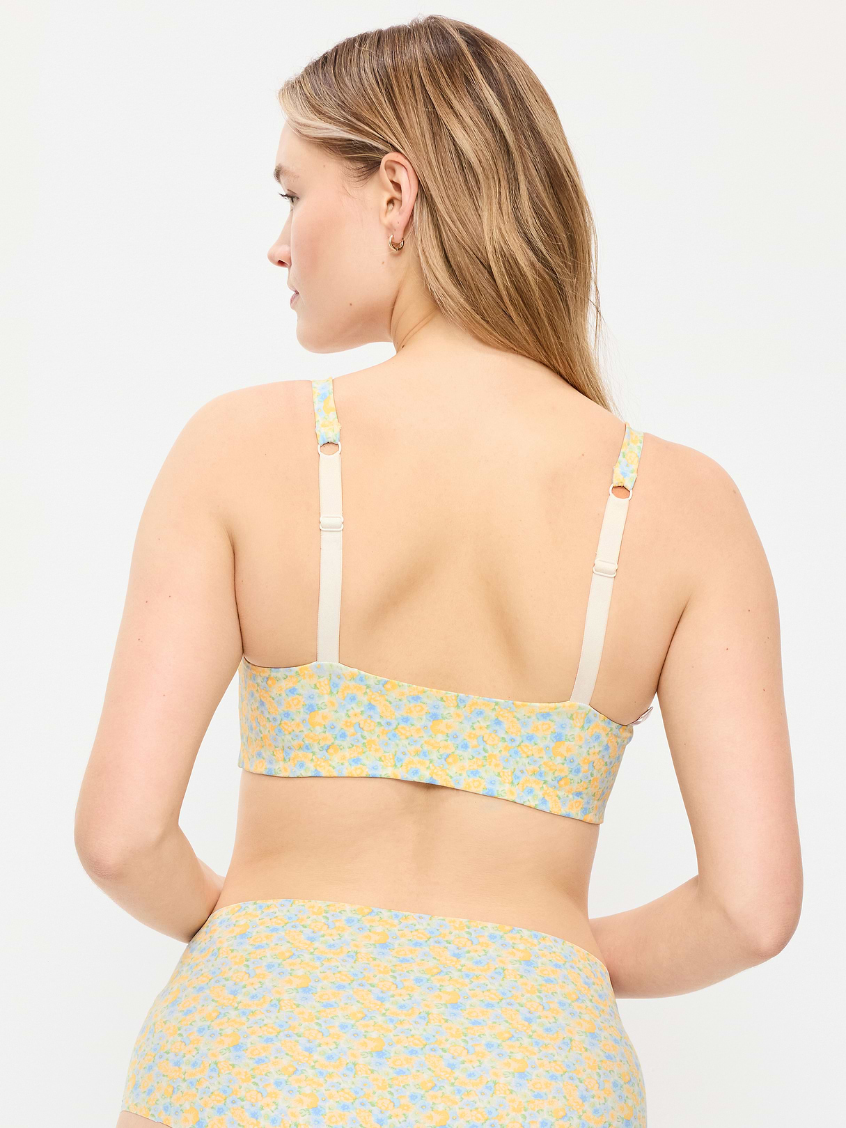No-Show Bralette - Yellow Floral
