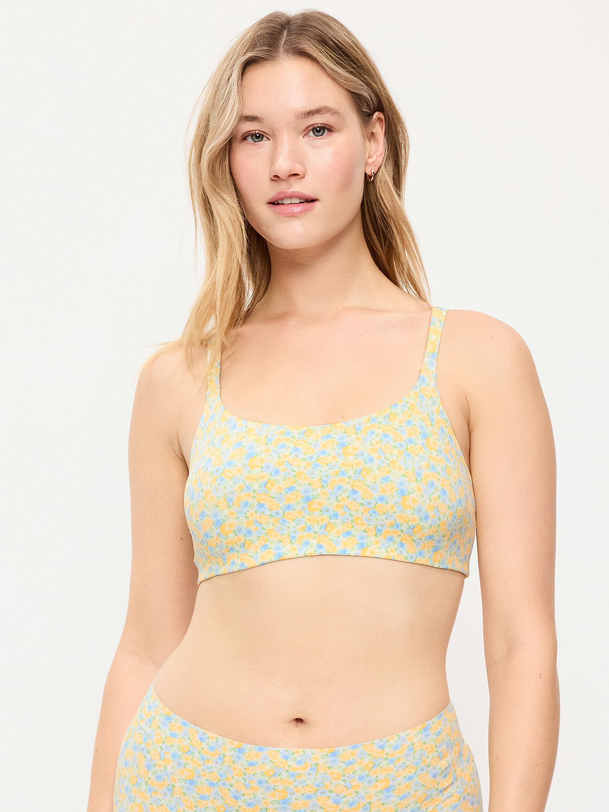 No-Show Bralette - Yellow Floral