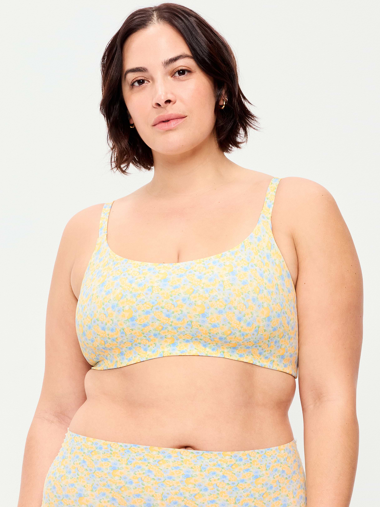 No-Show Bralette - Yellow Floral