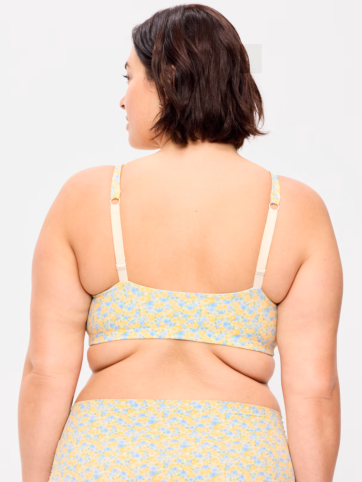No-Show Bralette - Yellow Floral