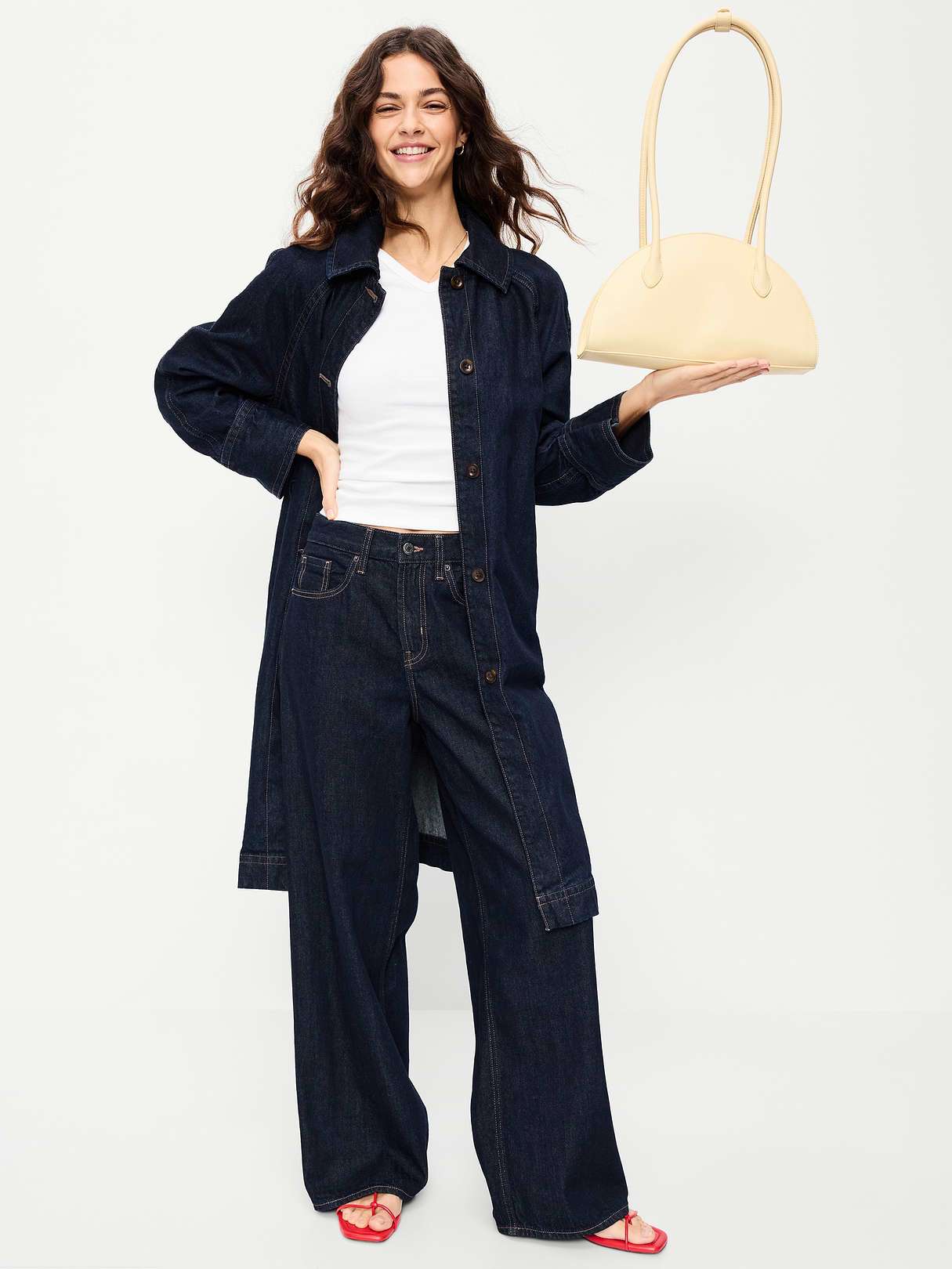 East West Shoulder Bag - Cool Almond