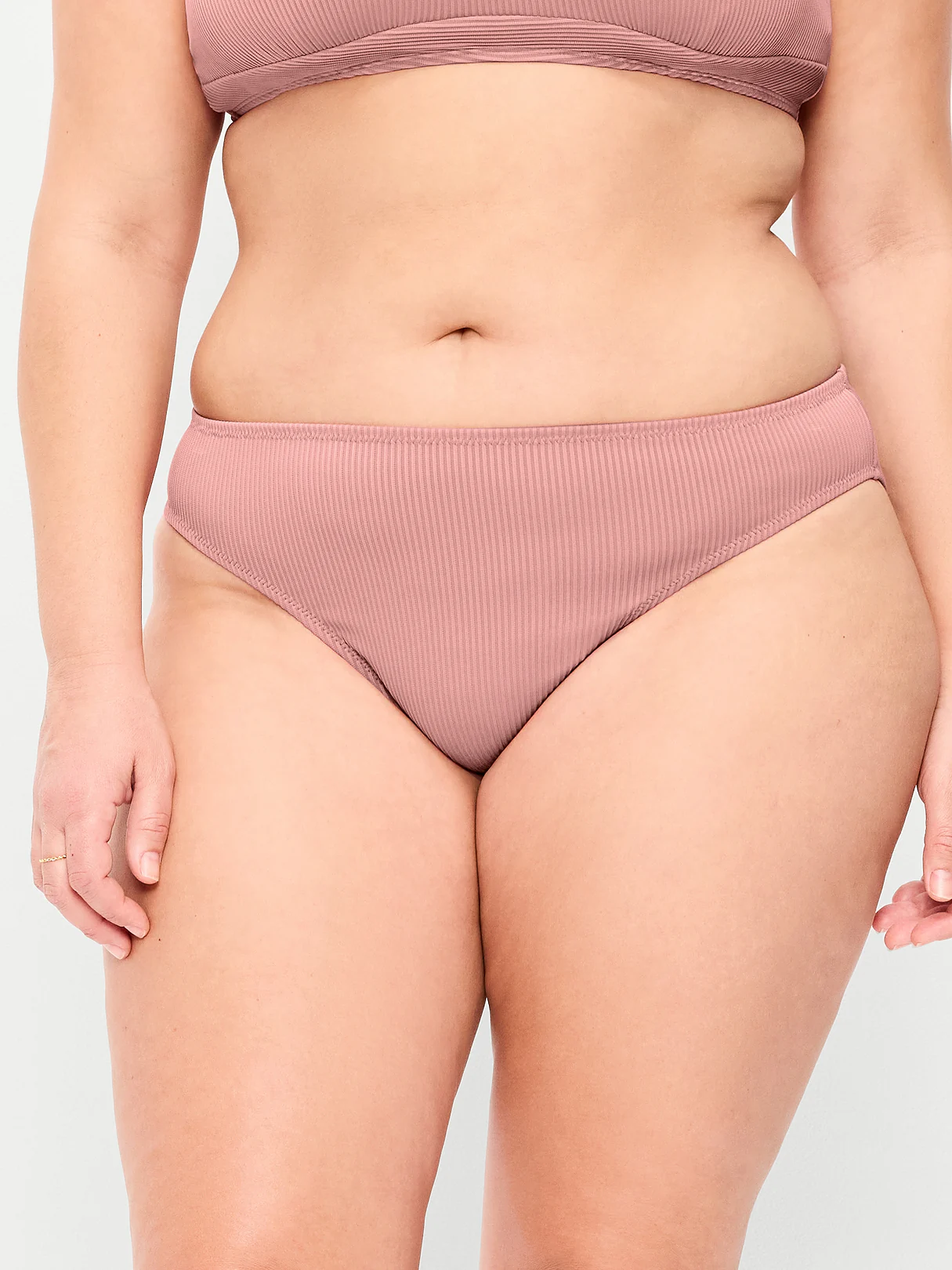 Mid-Rise Bikini Swim Bottoms - Dusty Birch