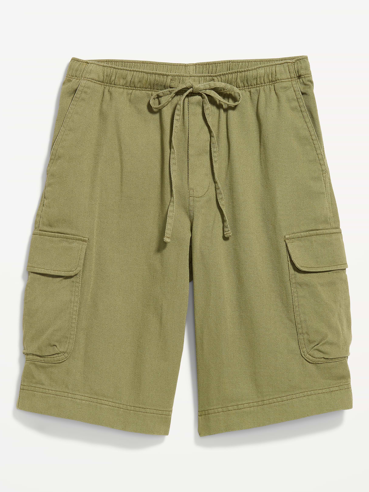 Mid-Rise Bermuda Cargo Shorts - Dried Grasses
