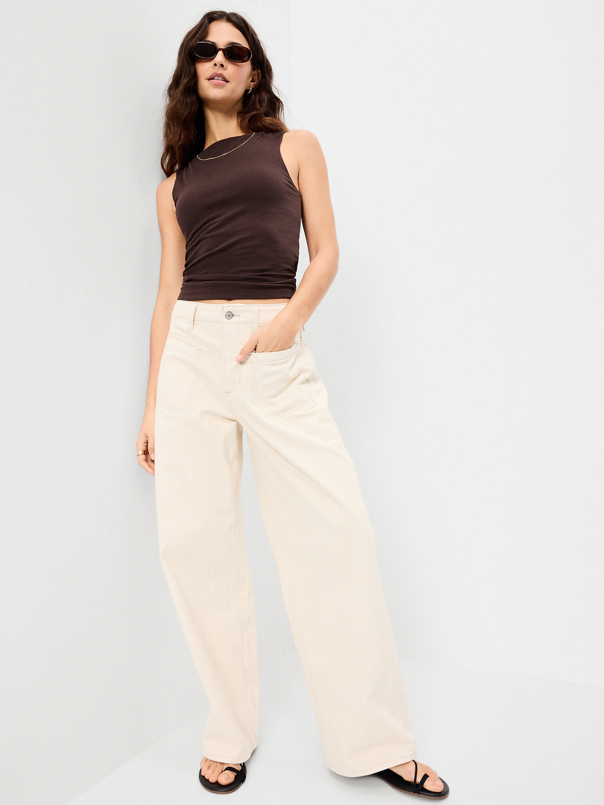 Hug Double-Layer Boatneck Top - Black Coffee