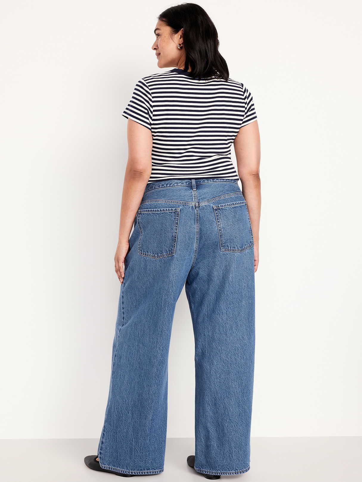 Mid-Rise Wow Baggy Wide-Leg Jeans - KIORA