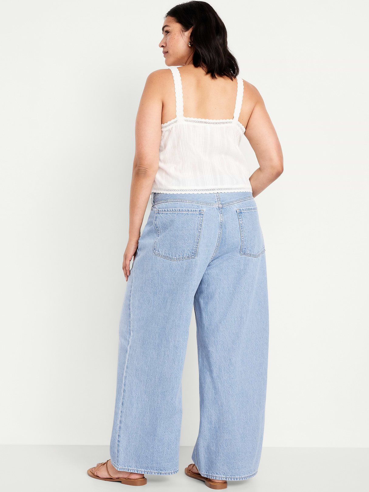 Mid-Rise Wow Baggy Wide-Leg Jeans - DREAMWEAVER