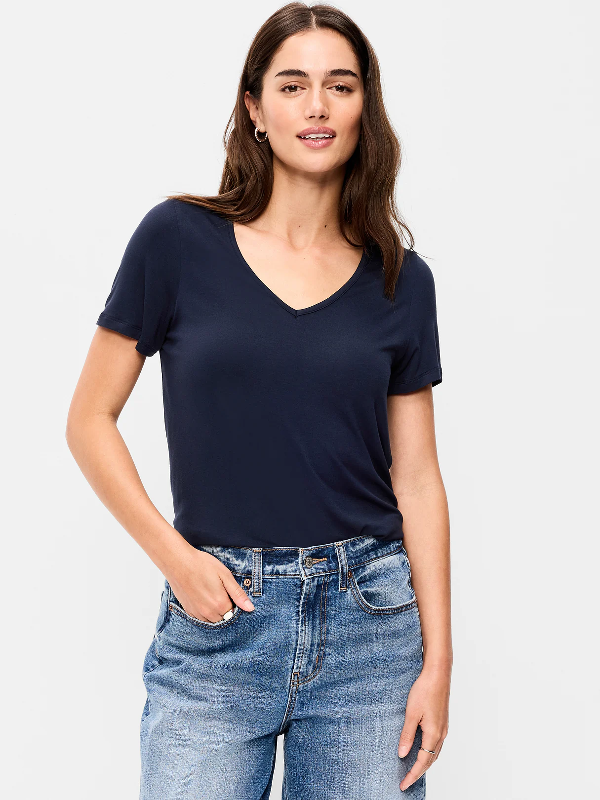 Luxe Slub-Knit T-Shirt - In the Navy