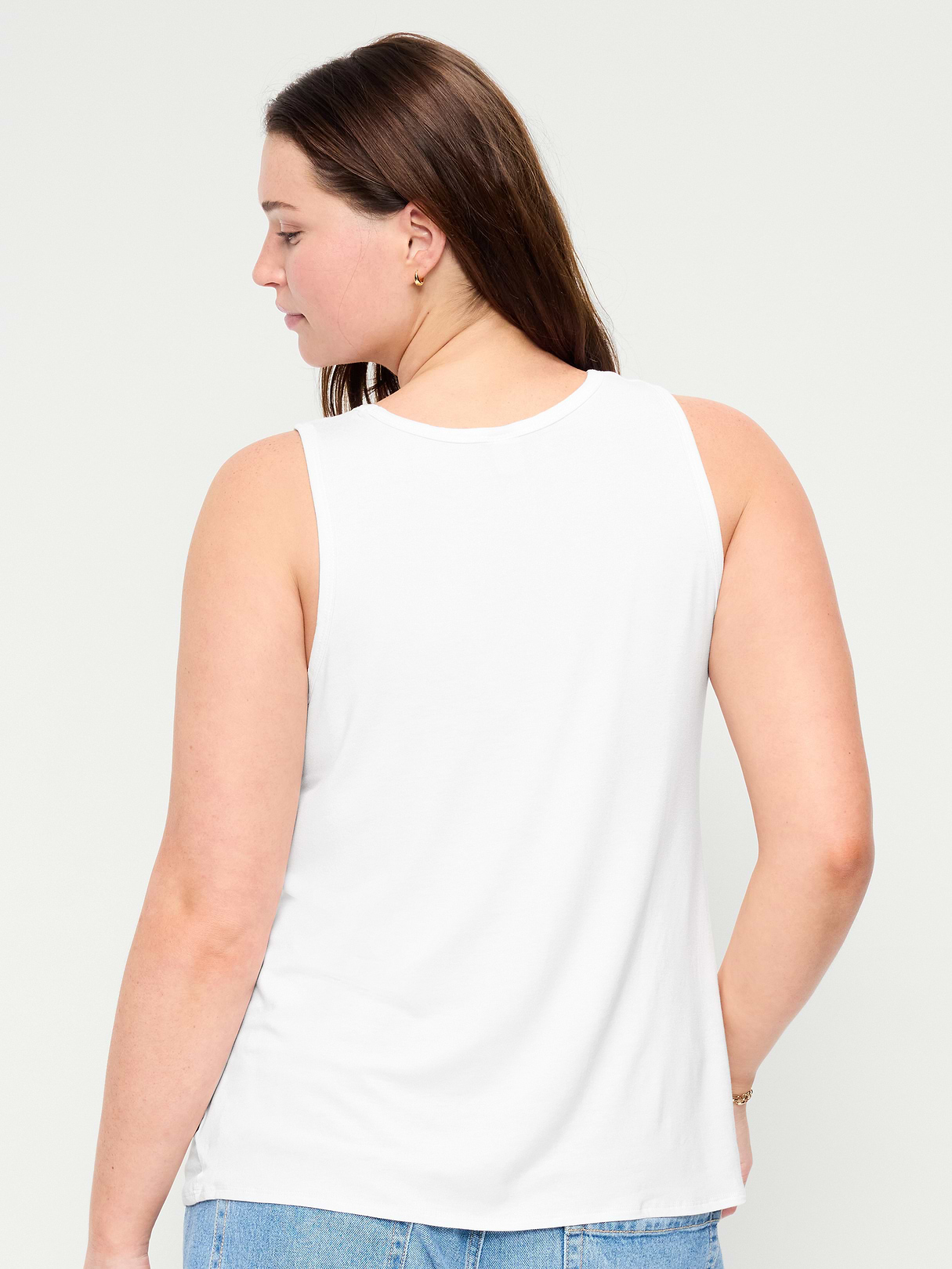 Luxe Sleeveless Top - Calla Lily White