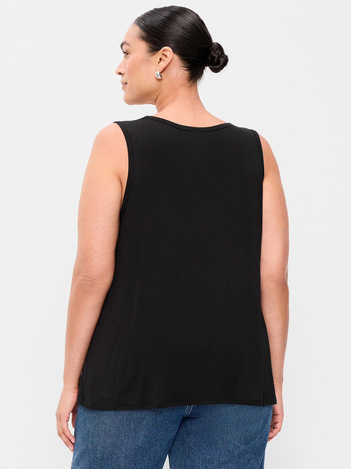Luxe Sleeveless Top - Light Black Heather