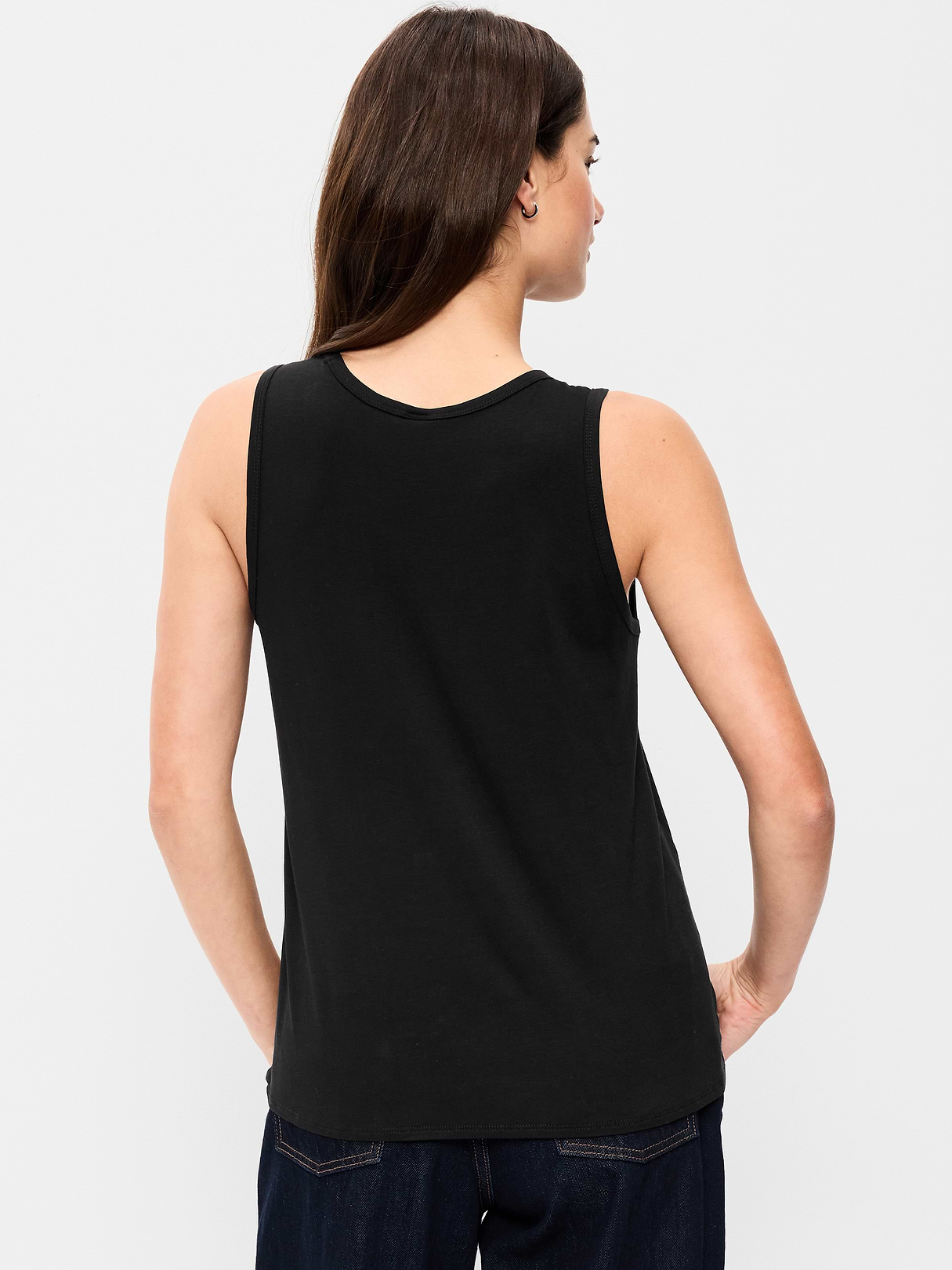 Luxe Sleeveless Top - Light Black Heather