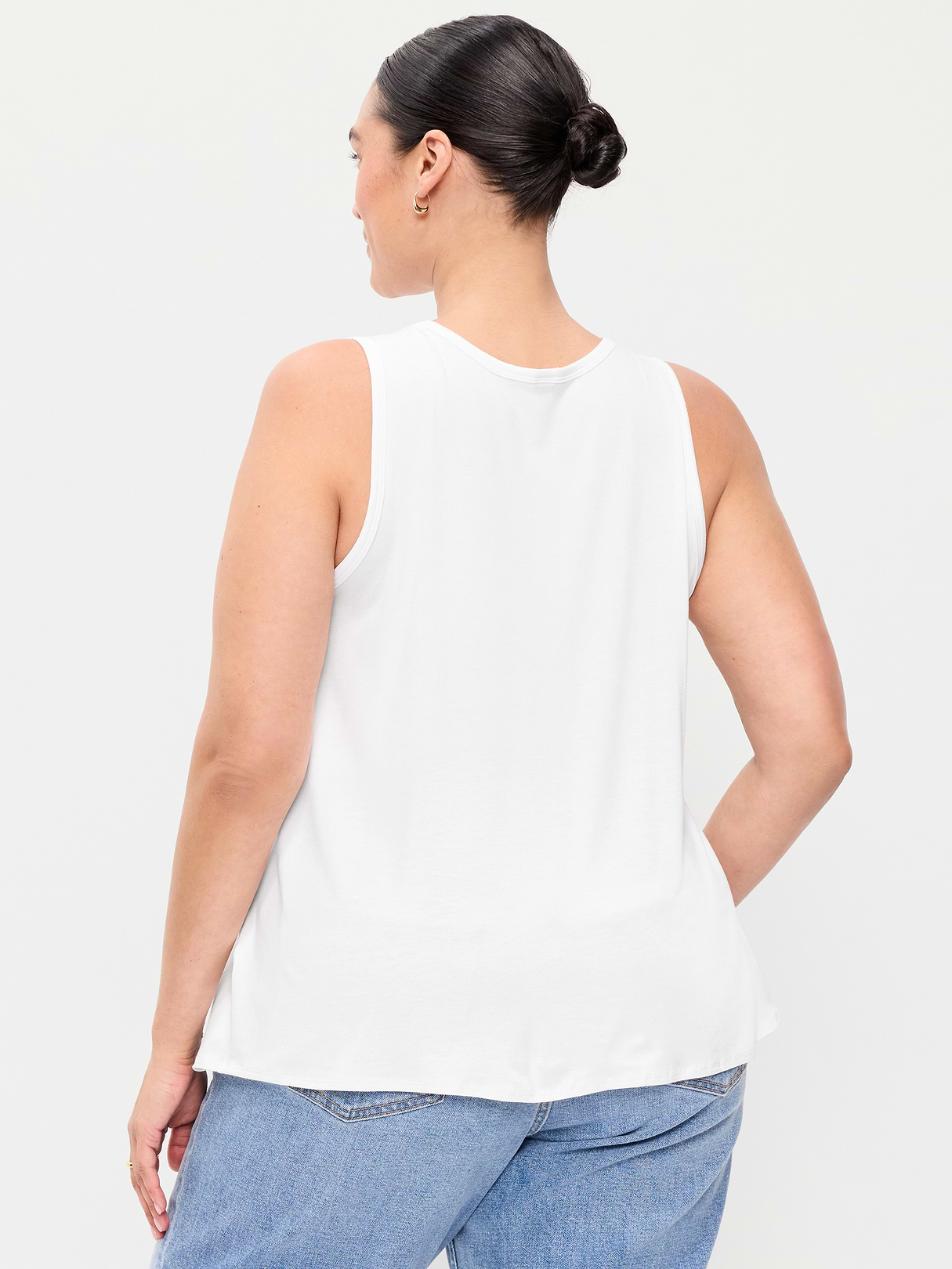 Luxe Sleeveless Top - Calla Lily White