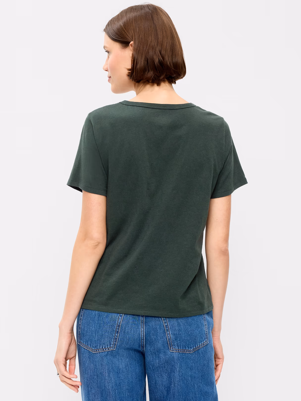 EveryWear V-Neck T-Shirt - Dark Bottle