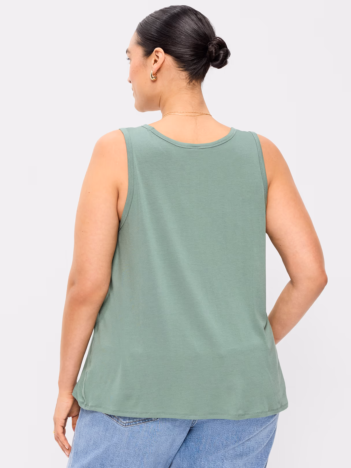 Luxe Sleeveless Top - Herbal Green