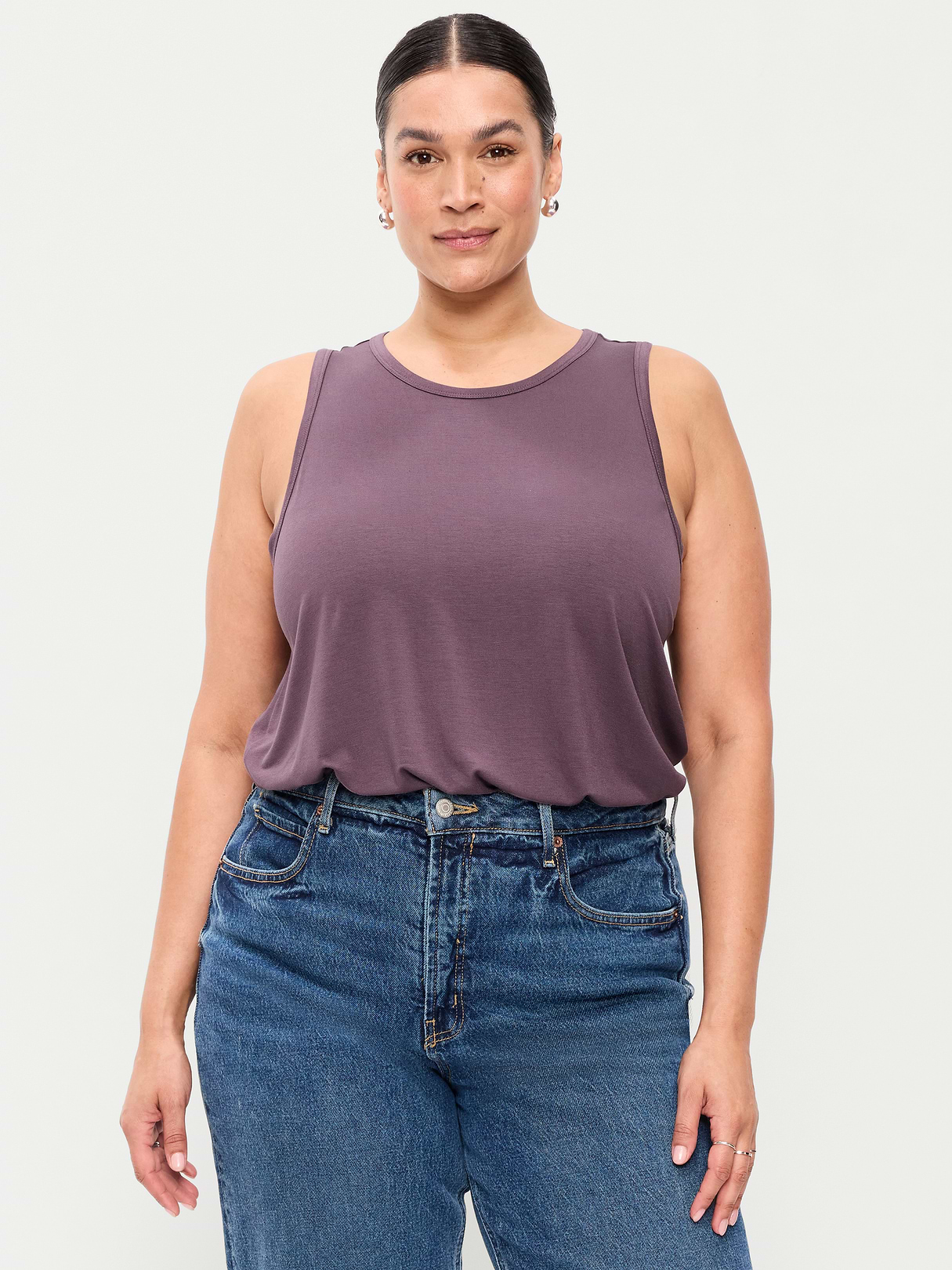 Luxe Sleeveless Top - Purple 2