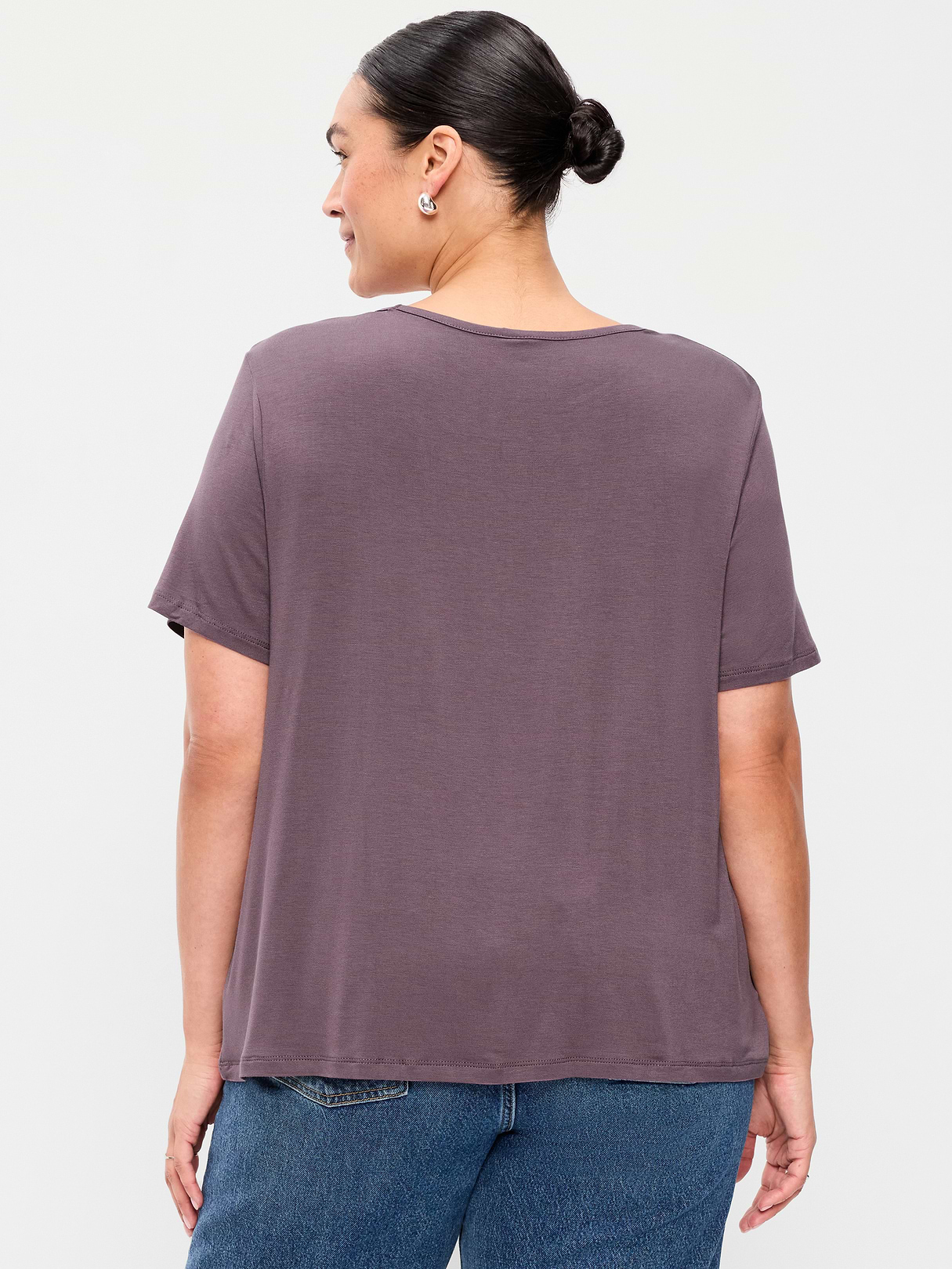 Luxe Crew-Neck T-Shirt - Purple 2