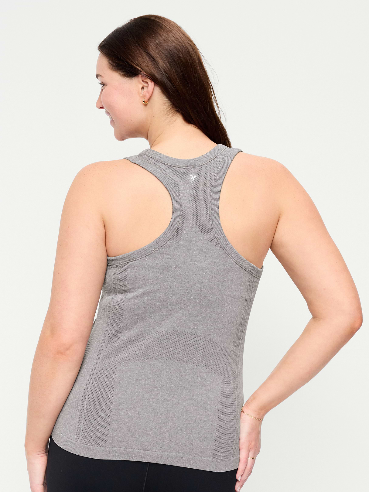 Fluid Seamless Fitted Tank Top - Heather Gray