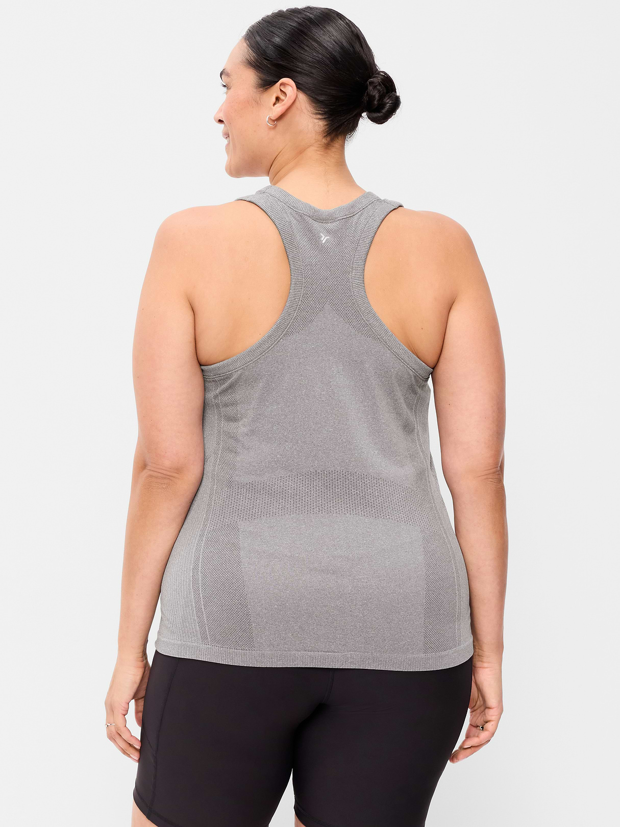 Fluid Seamless Fitted Tank Top - Heather Gray