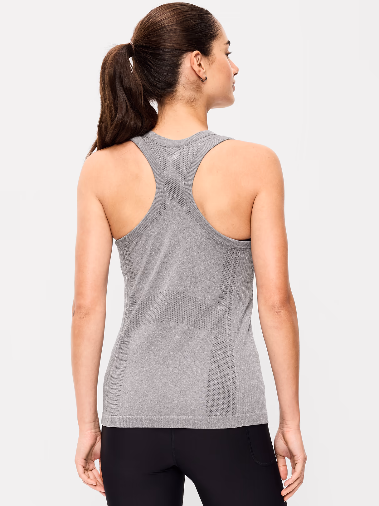 Fluid Seamless Fitted Tank Top - Heather Gray