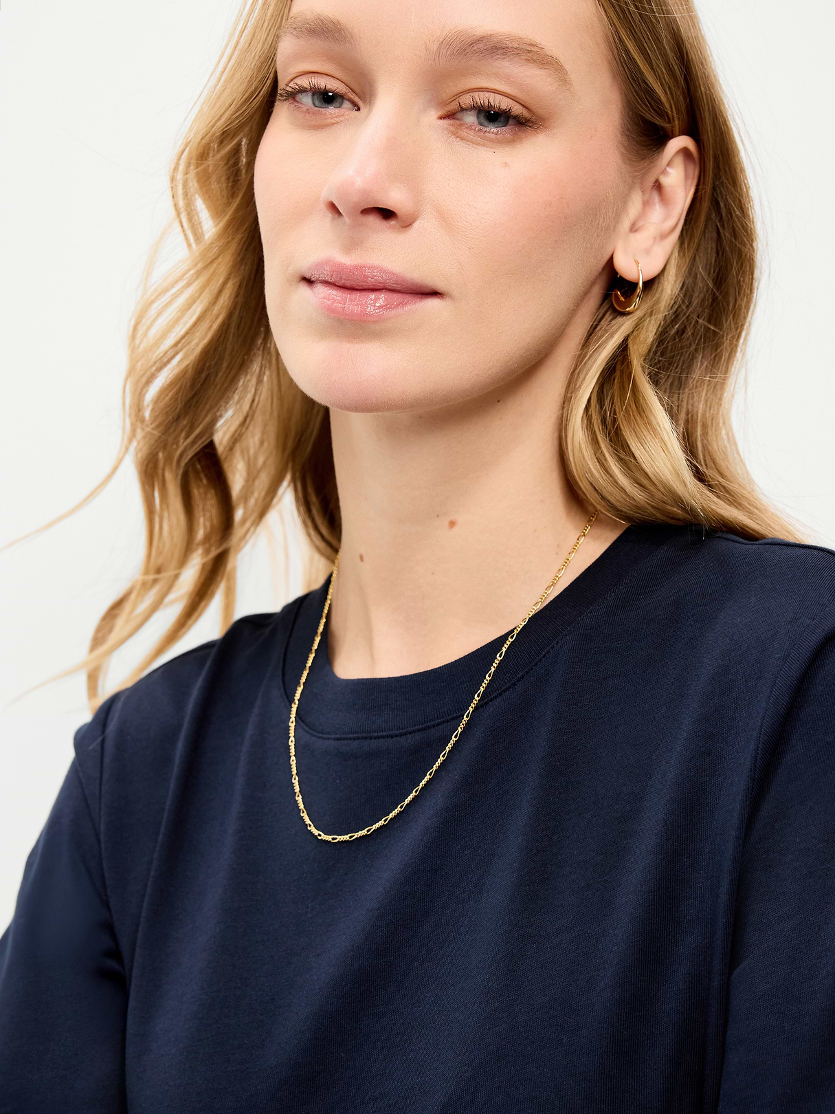 Vintage Crew-Neck Mini T-Shirt Dress - In the Navy